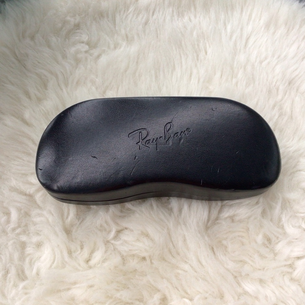 Ray-Ban Black Hard Clamshell Protective Eyewear Case with New Cleaning Cloth